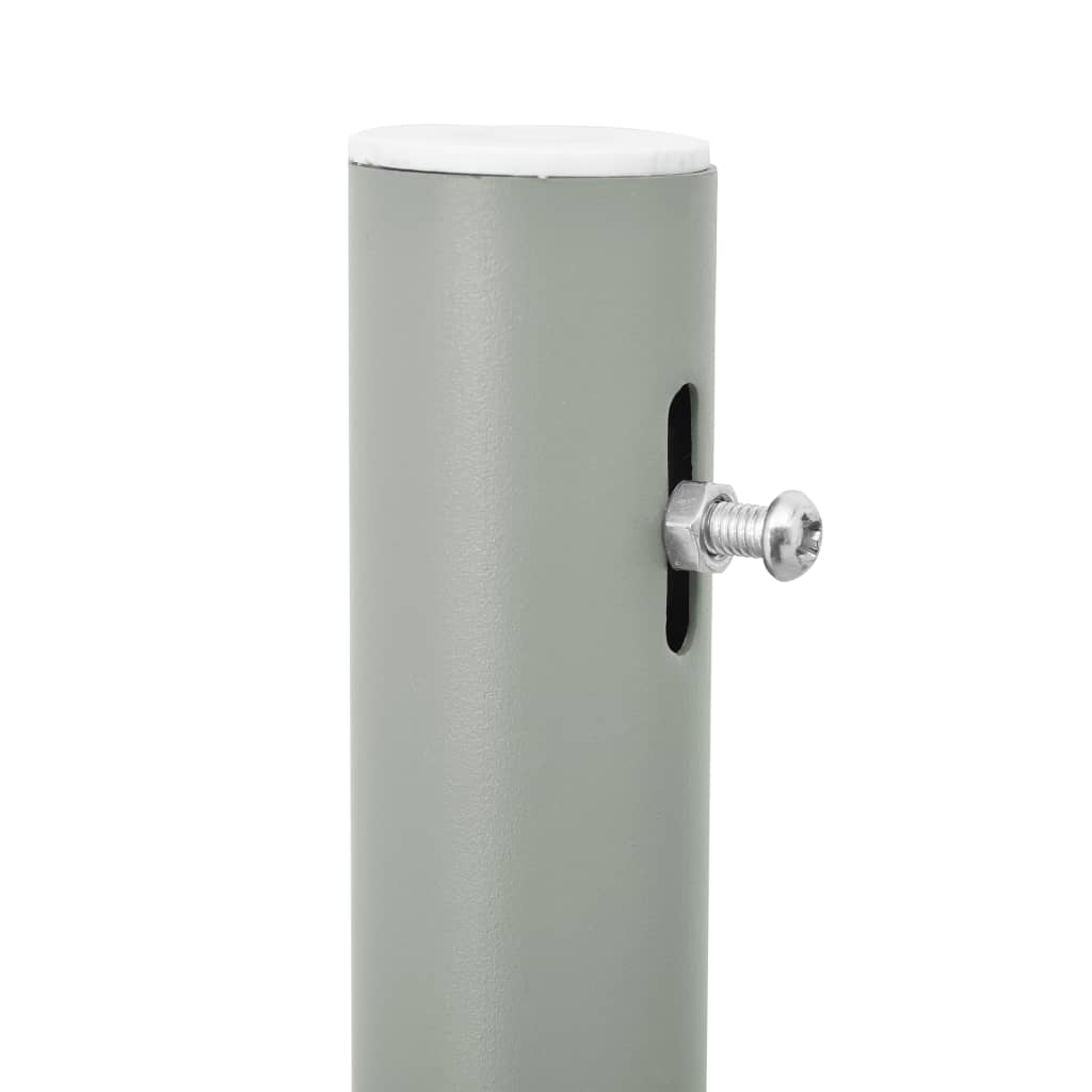 NNEVL Patio Retractable Side Awning 100x500 cm Grey-3