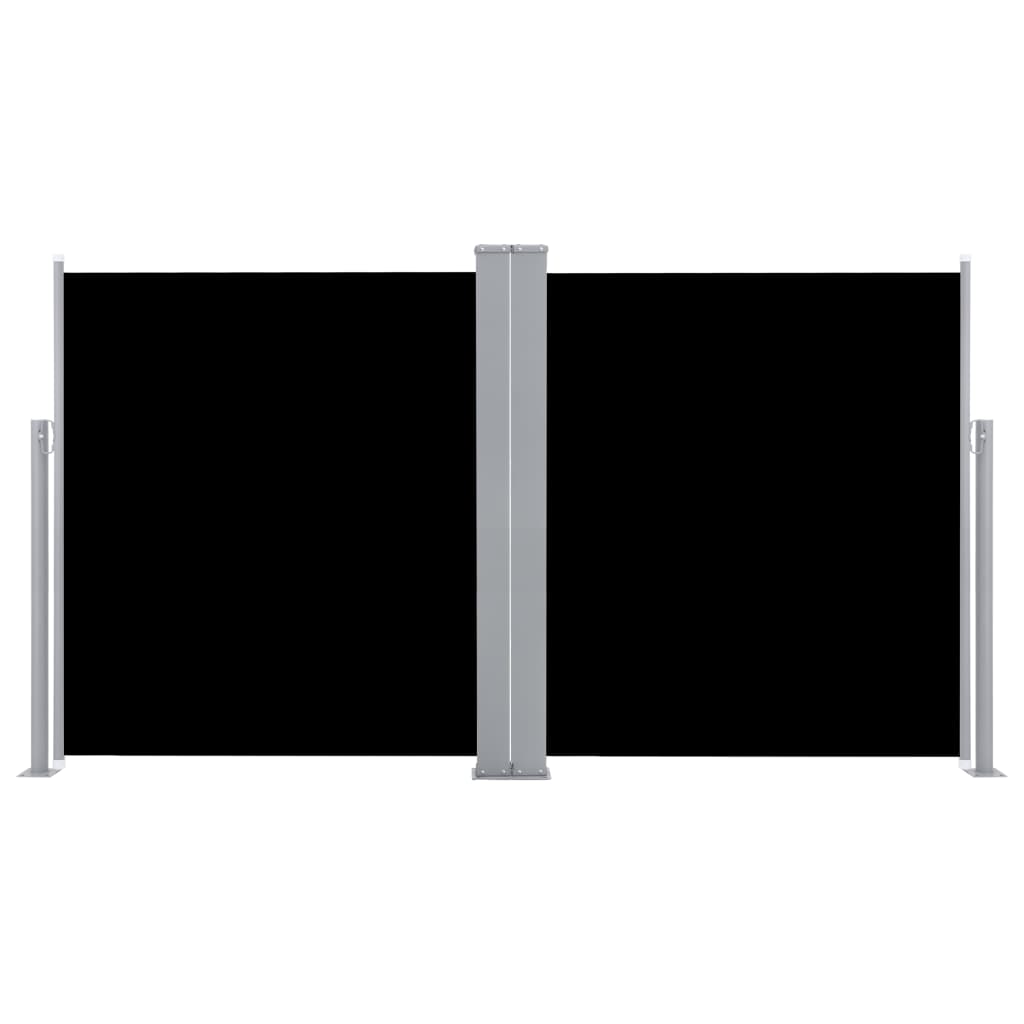 NNEVL Retractable Side Awning Black 140x600 cm-3