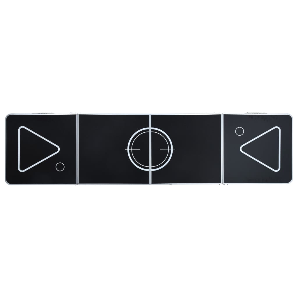 NNEVL Folding Beer Pong Table 240 cm Black-2