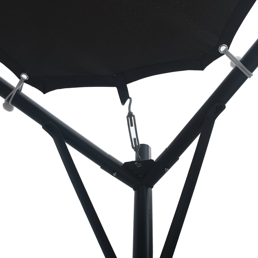 NNEVL Gazebo Pavilion Tent Canopy 3x3 m Steel Anthracite-2