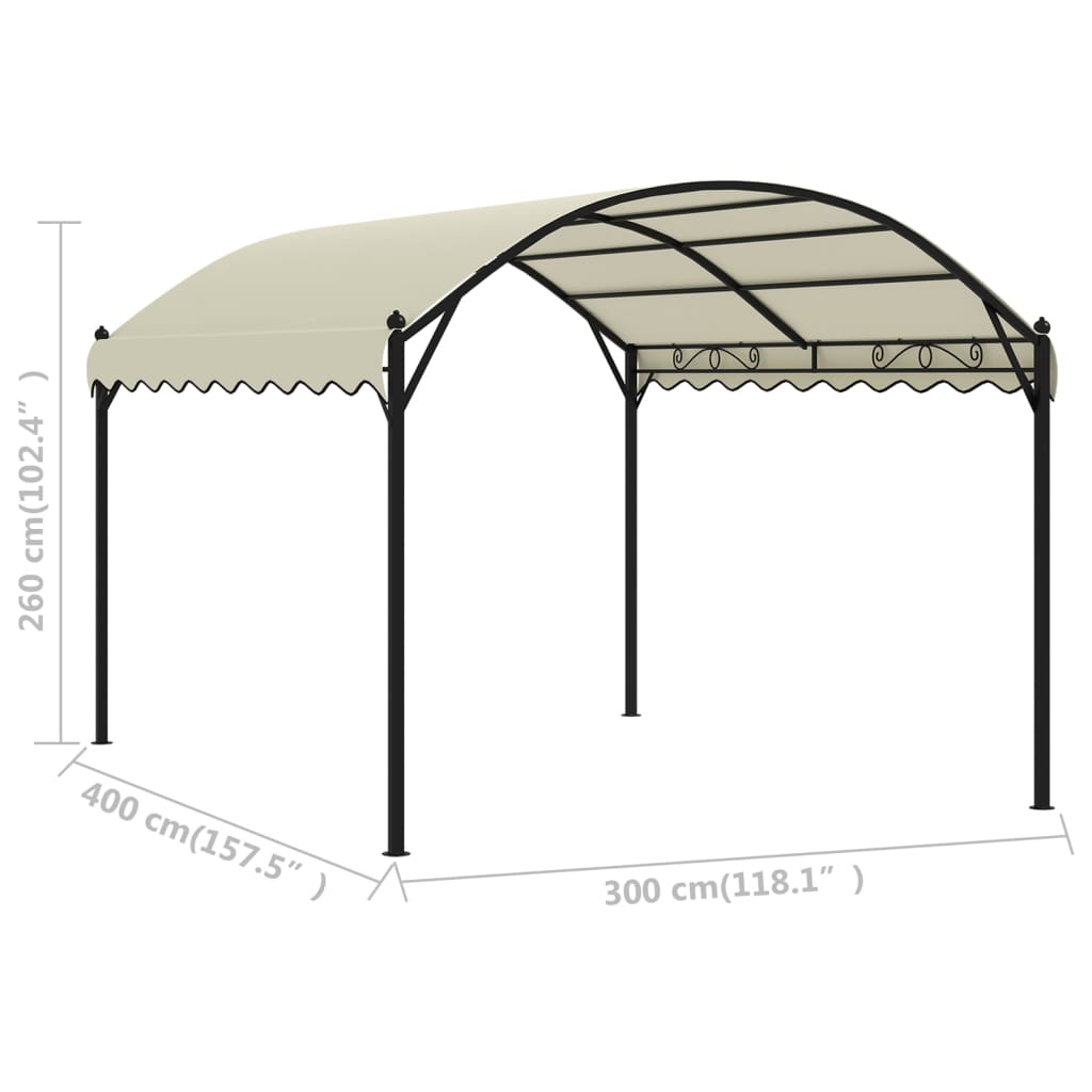 NNEVL Gazebo Fabric Cream-4