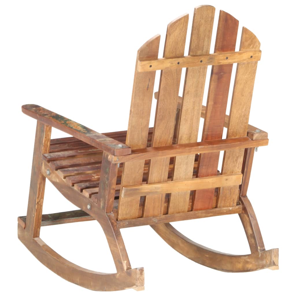 NNEVL Garden Rocking Chair Solid Reclaimed Wood-3
