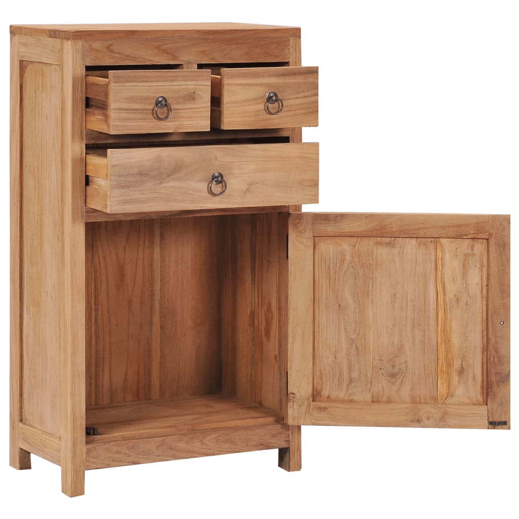 NNEVL Sideboard 50x30x90 cm Solid Teak Wood-1