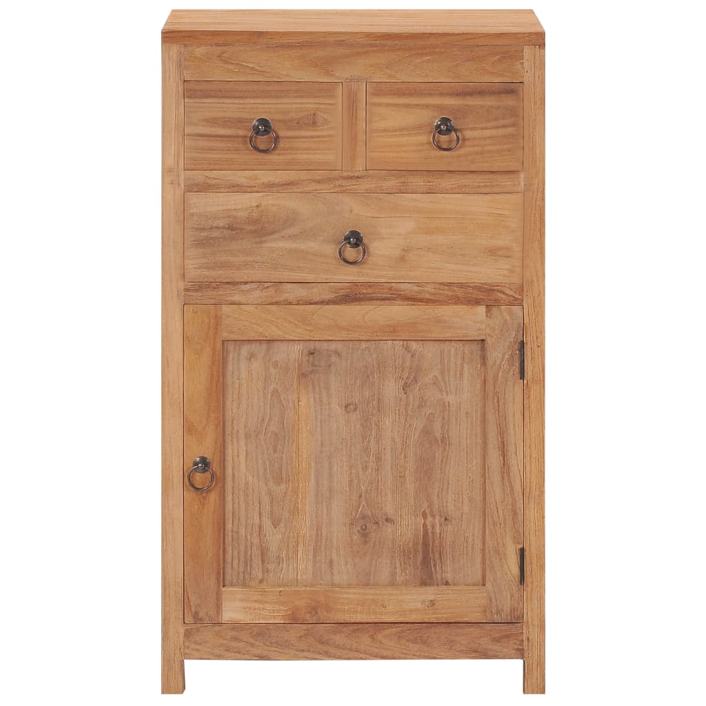 NNEVL Sideboard 50x30x90 cm Solid Teak Wood-2