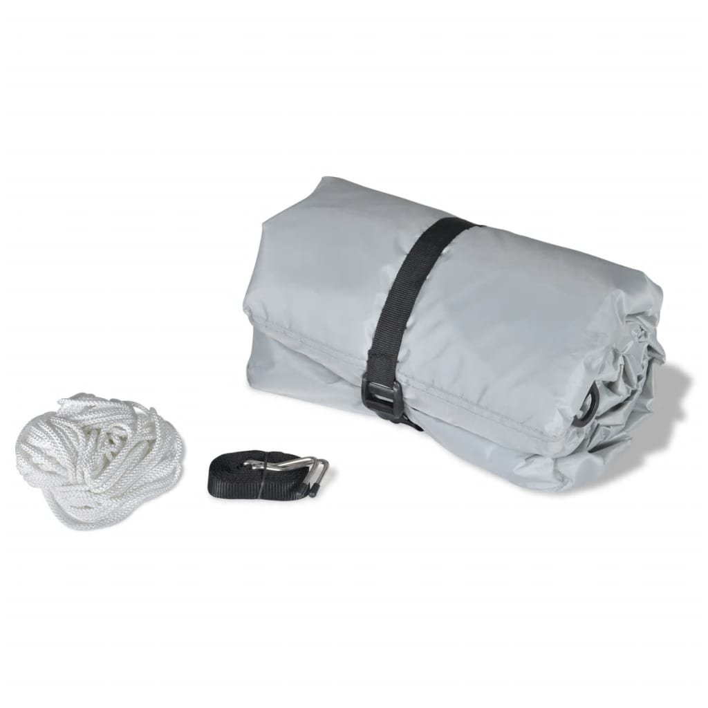 NNEVL Boat Covers 2 pcs Grey Length 610-671 cm Width 254 cm-3