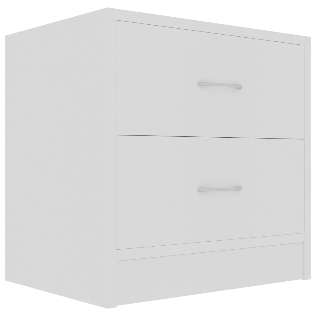 NNEVL Bedside Cabinets 2 pcs White 40x30x40 cm Chipboard-3