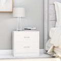 NNEVL Bedside Cabinets 2 pcs White 40x30x40 cm Chipboard-0