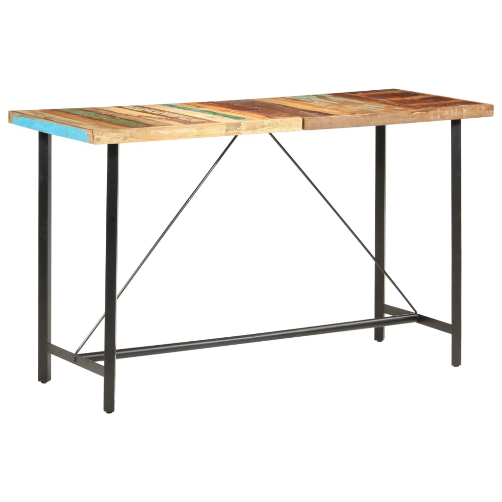 NNEVL Bar Table 180x70x107 cm Solid Reclaimed Wood-0