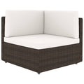 NNEVL Sectional Corner Sofa Poly Rattan Brown-0
