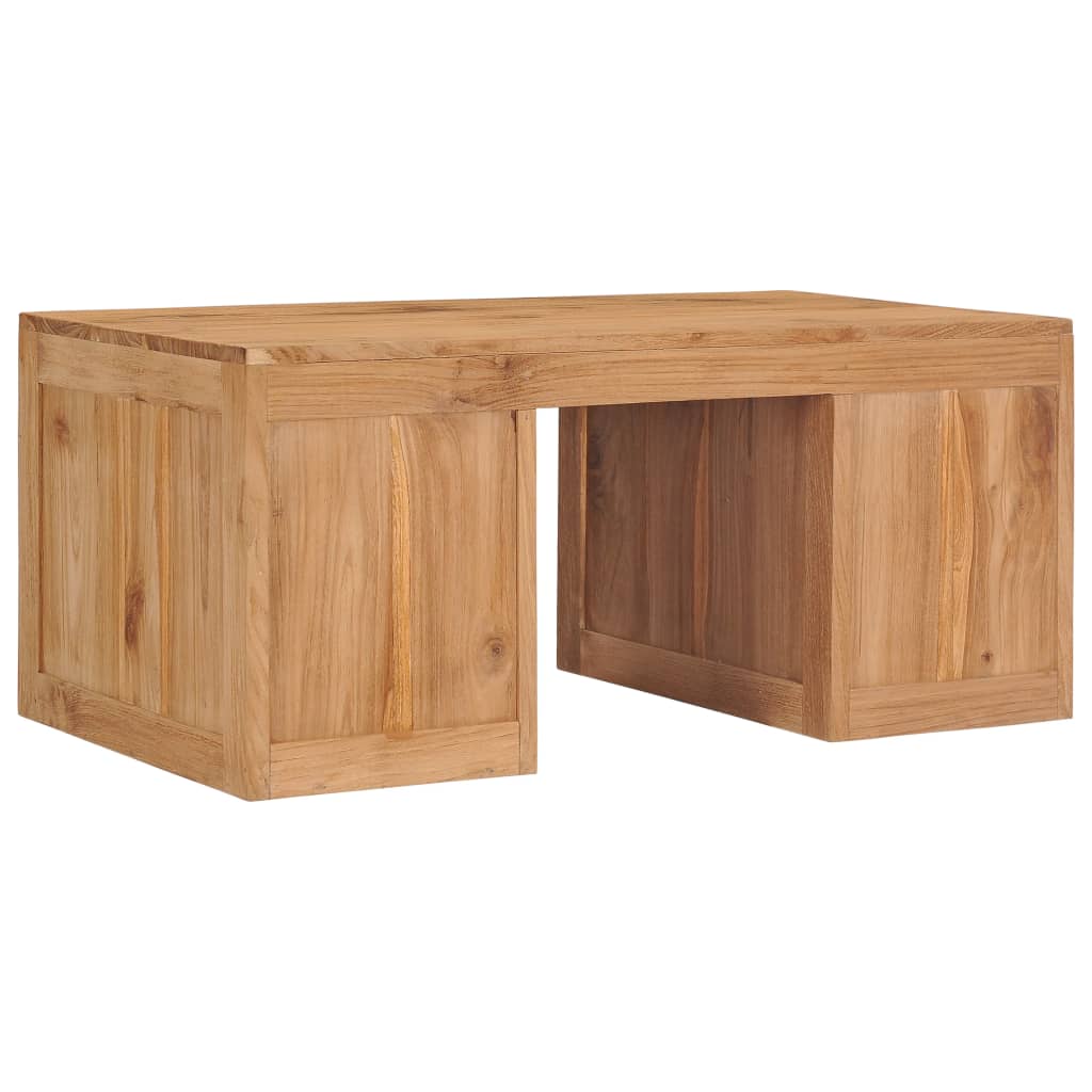 NNEVL Coffee Table 90x50x40 cm Solid Teak Wood-4
