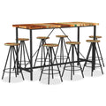 NNEVL 9 Piece Bar Set Solid Reclaimed Wood-0