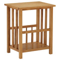 NNEVL Magazine Table 45x35x55 cm Solid Oak Wood-0