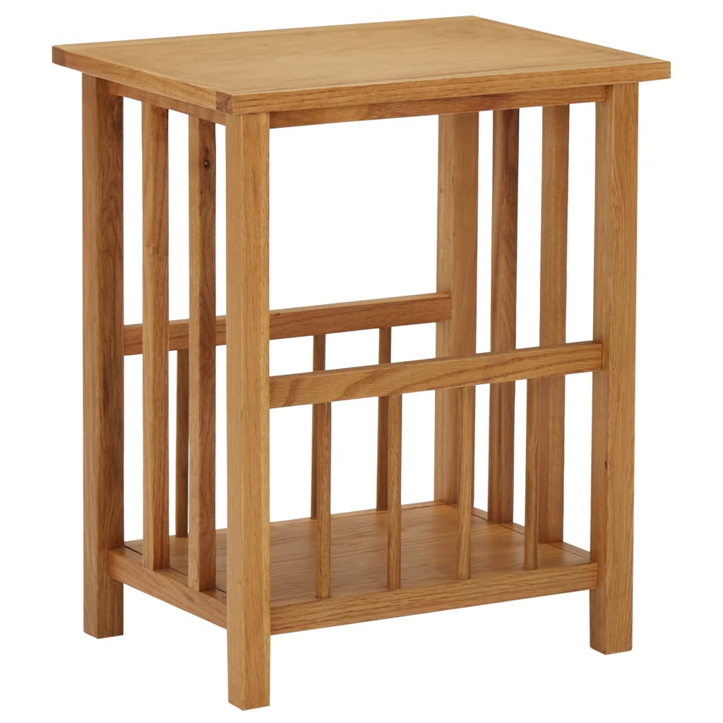 NNEVL Magazine Table 45x35x55 cm Solid Oak Wood-0