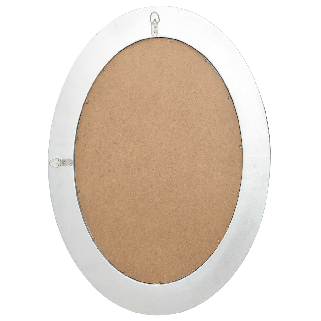 NNEVL Wall Mirror Baroque Style 50x70 cm Silver-3