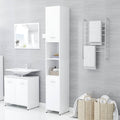 NNEVL Bathroom Cabinet White 30x30x183.5 cm Chipboard-0