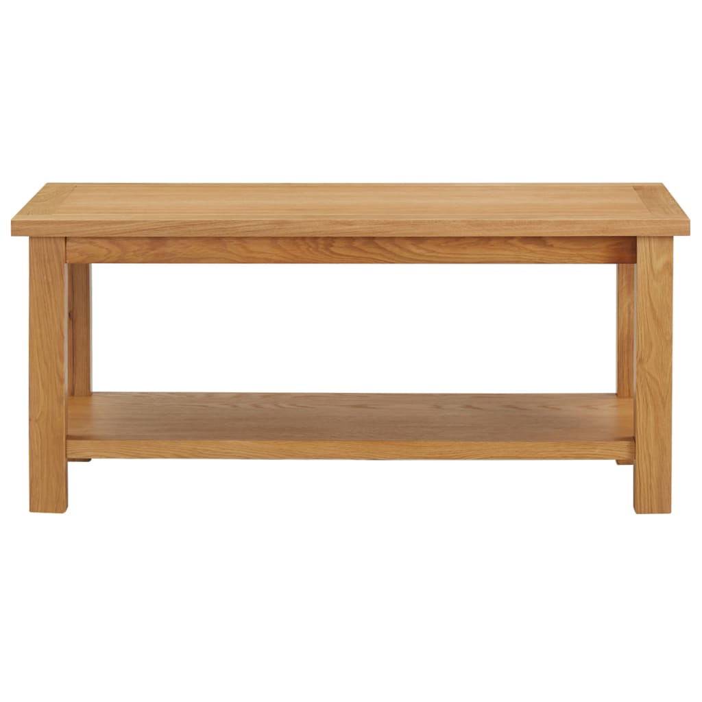 NNEVL Coffee Table 90x45x40 cm Solid Oak Wood-1