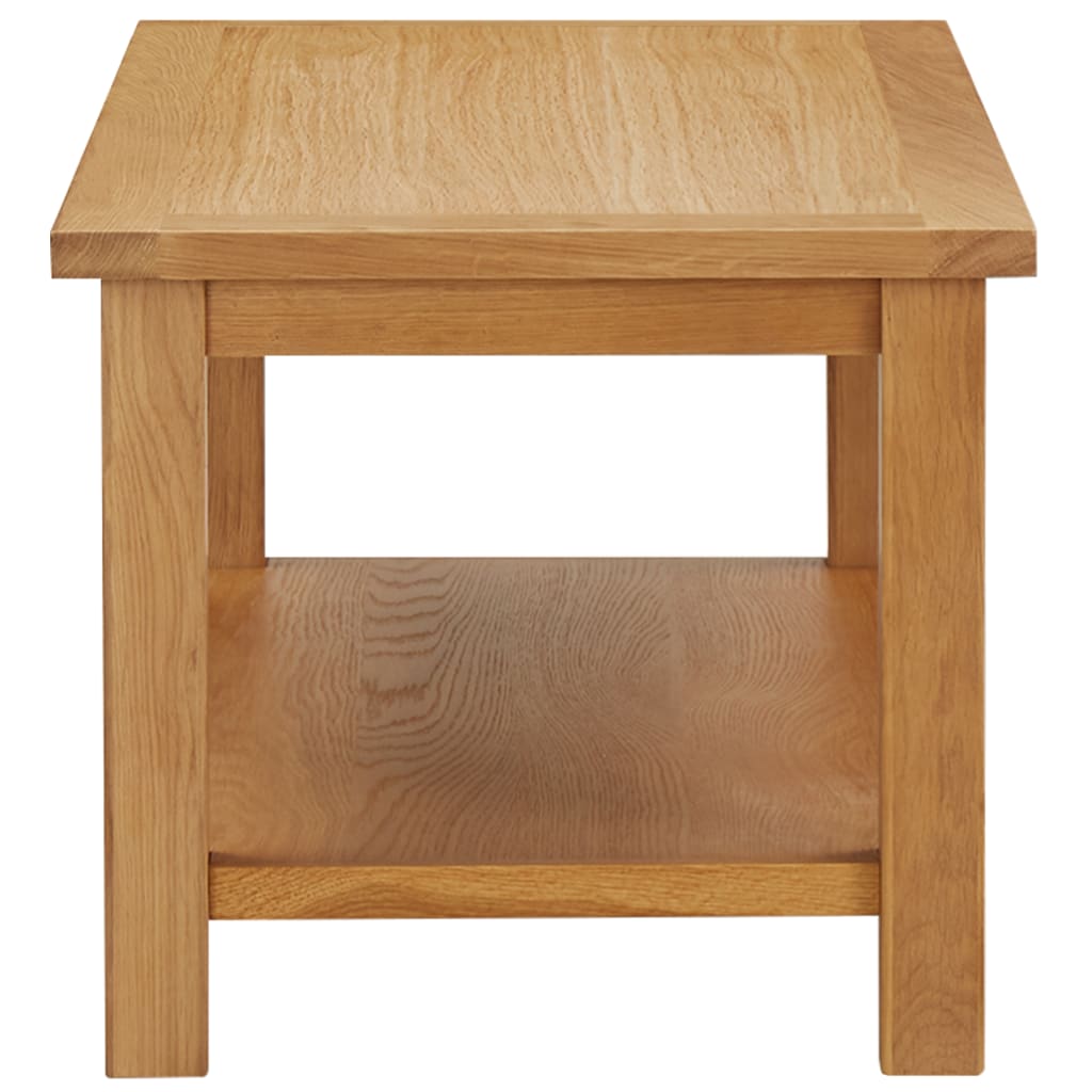 NNEVL Coffee Table 90x45x40 cm Solid Oak Wood-2