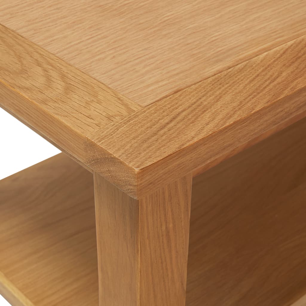 NNEVL Coffee Table 90x45x40 cm Solid Oak Wood-4