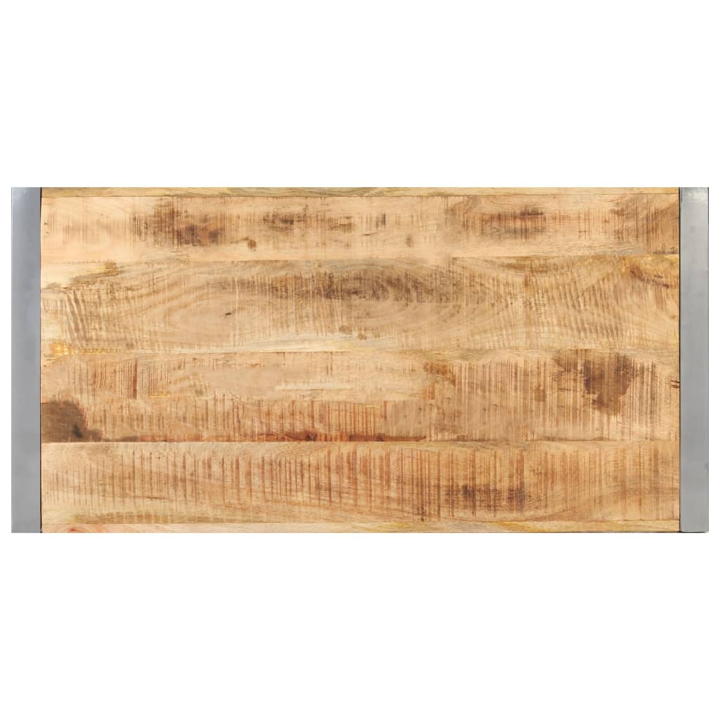 NNEVL Coffee Table 120x60x40 cm Rough Mango Wood-2