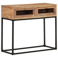NNEVL Console Table 90x35x76 cm Solid Acacia Wood-0