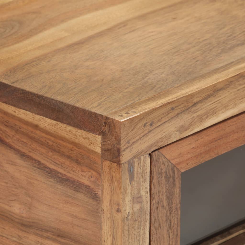 NNEVL Console Table 90x35x76 cm Solid Acacia Wood-4