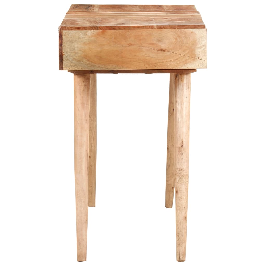NNEVL Dressing Table with Mirror 112x45x76 cm Solid Acacia Wood-3