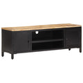 NNEVL TV Cabinet 120x30x40 cm Solid Rough Mango Wood-0