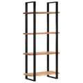 NNEVL 4-Tier Bookcase 80x40x180 cm Solid Acacia Wood-0