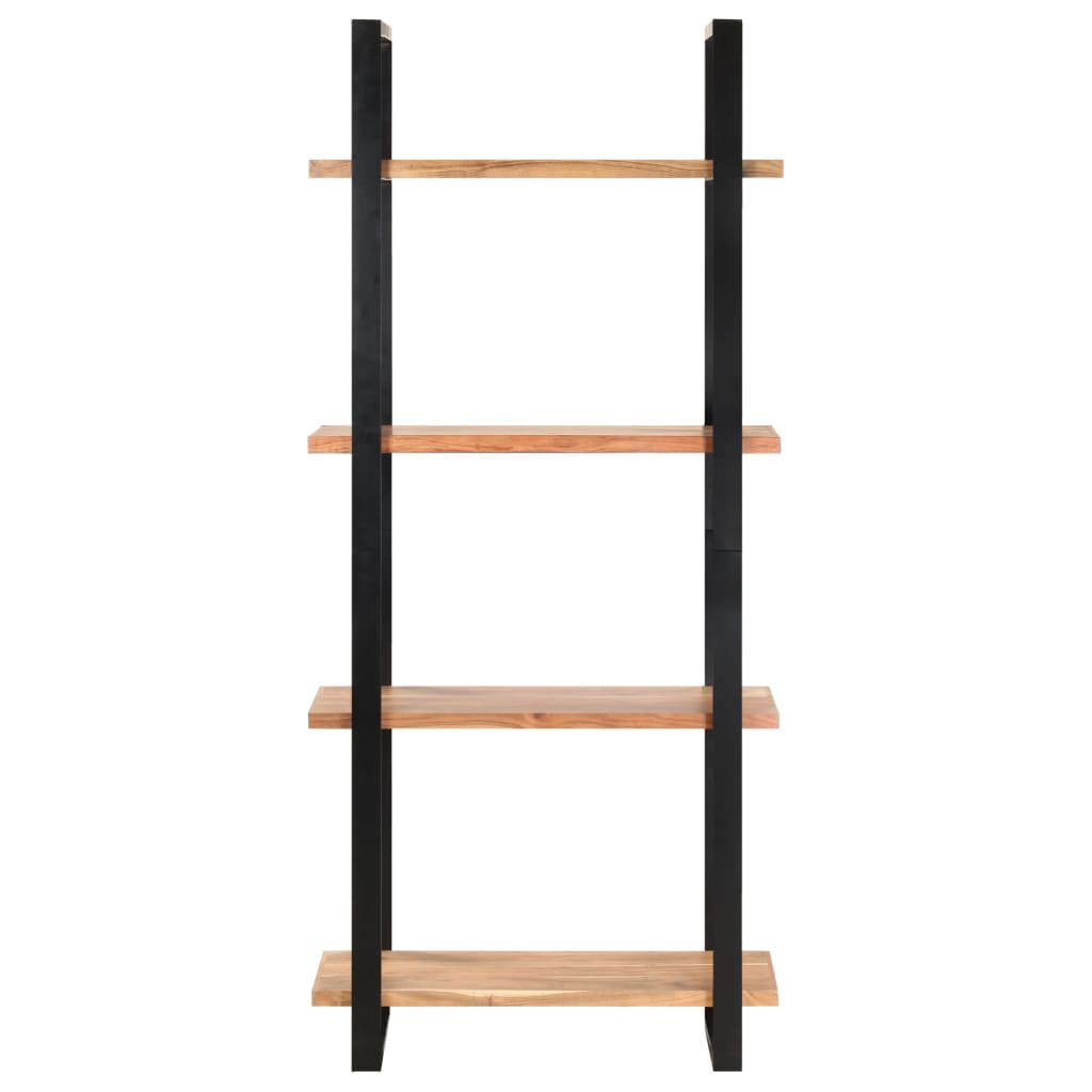 NNEVL 4-Tier Bookcase 80x40x180 cm Solid Acacia Wood-1