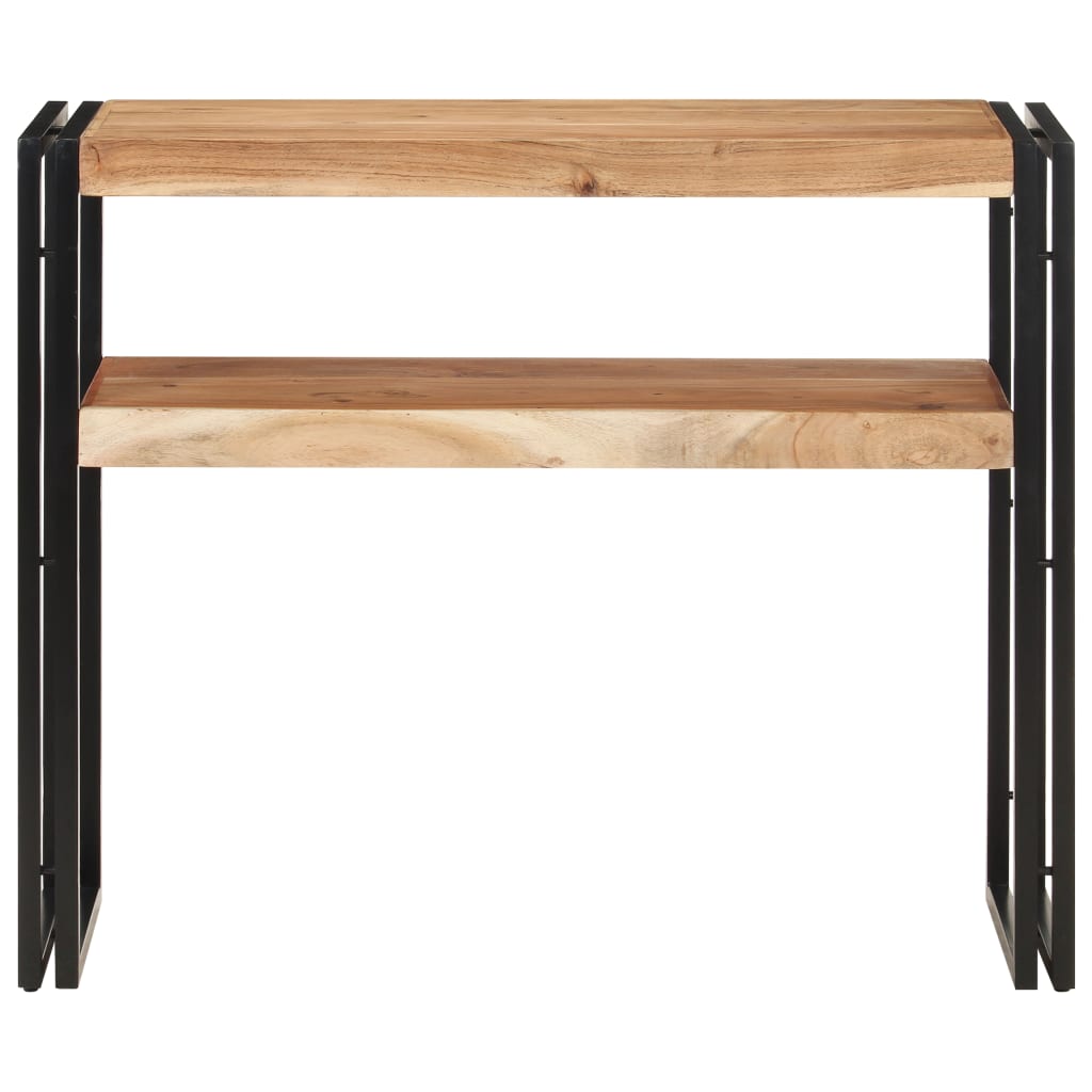NNEVL Console Table 90x30x75 cm Solid Acacia Wood-1