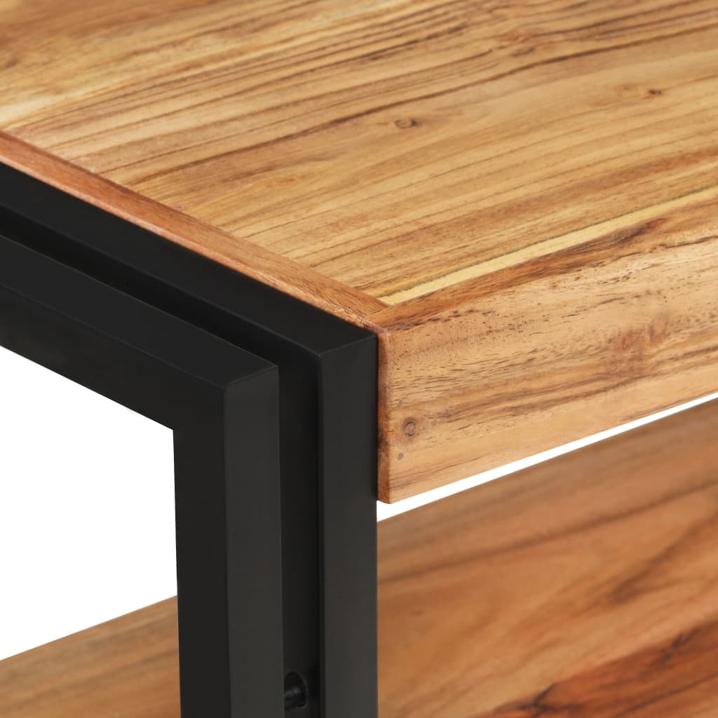 NNEVL Console Table 90x30x75 cm Solid Acacia Wood-3