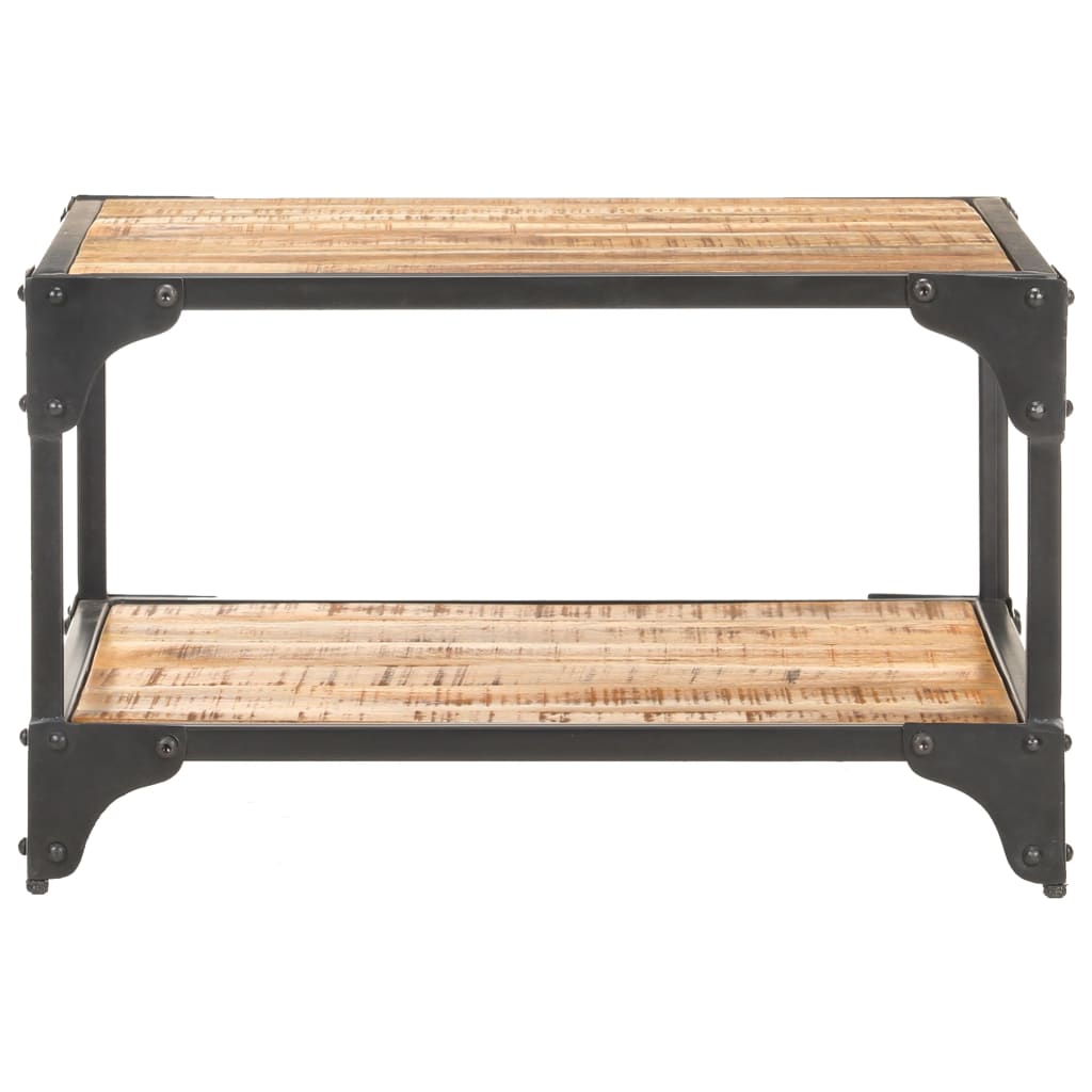 NNEVL Coffee Table 60x60x35 cm Solid Mango Wood-1