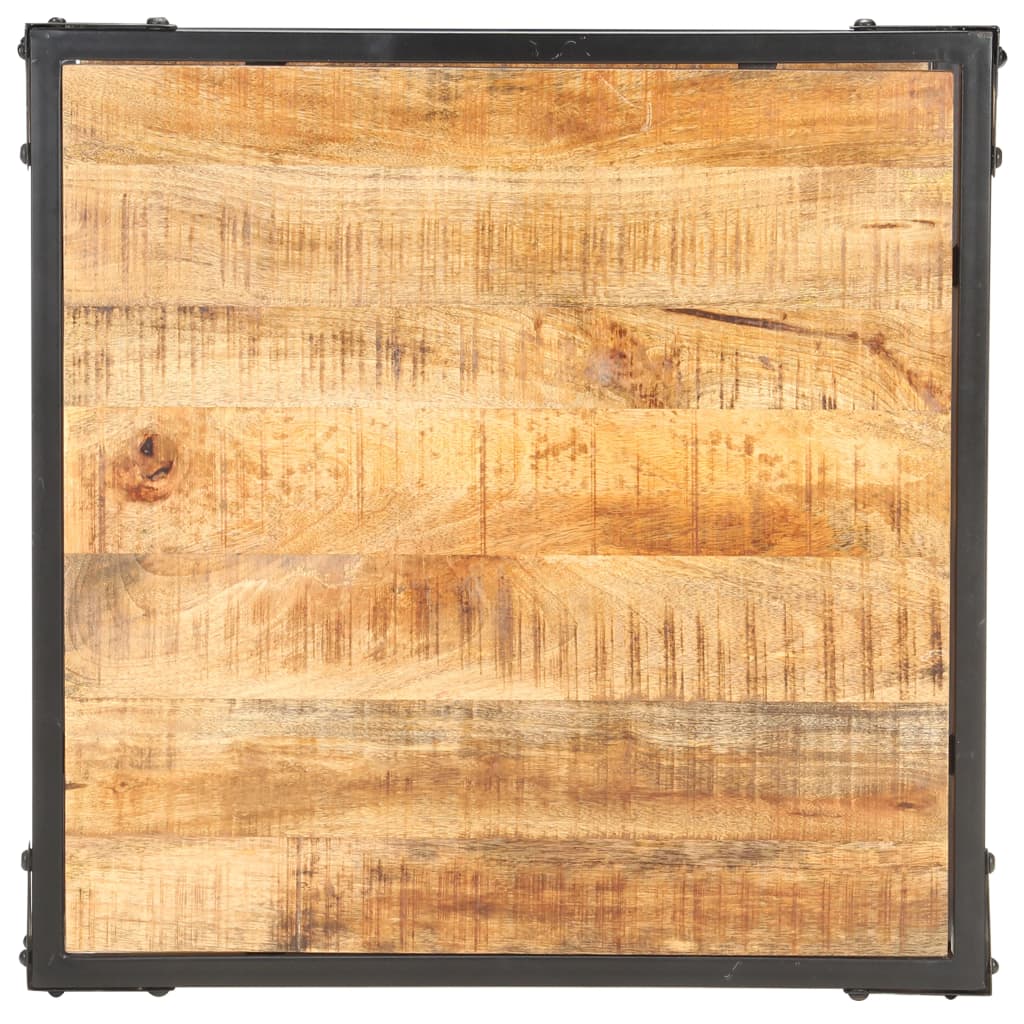 NNEVL Coffee Table 60x60x35 cm Solid Mango Wood-2