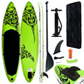 NNEVL Inflatable Stand Up Paddleboard Set 320x76x15 cm Green-0