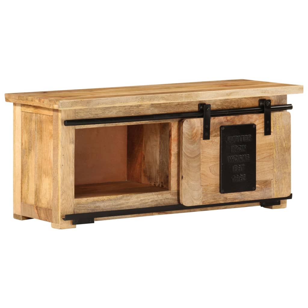 NNEVL TV Cabinet 90x35x40 cm Solid Wood Mango-0