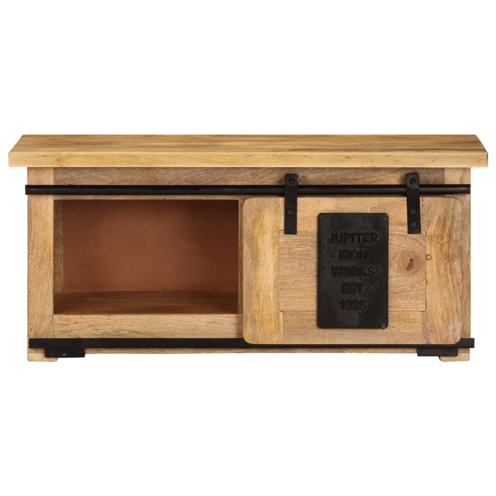 NNEVL TV Cabinet 90x35x40 cm Solid Wood Mango-1