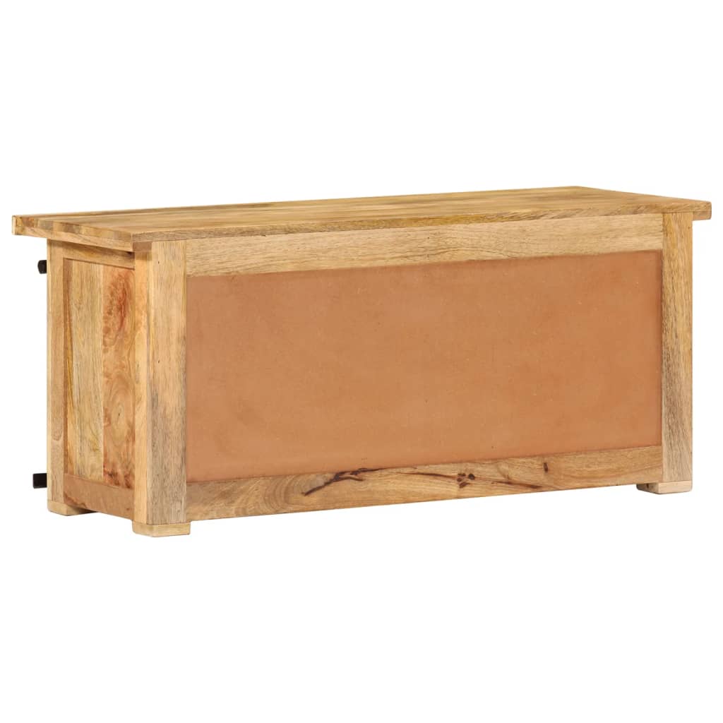 NNEVL TV Cabinet 90x35x40 cm Solid Wood Mango-2