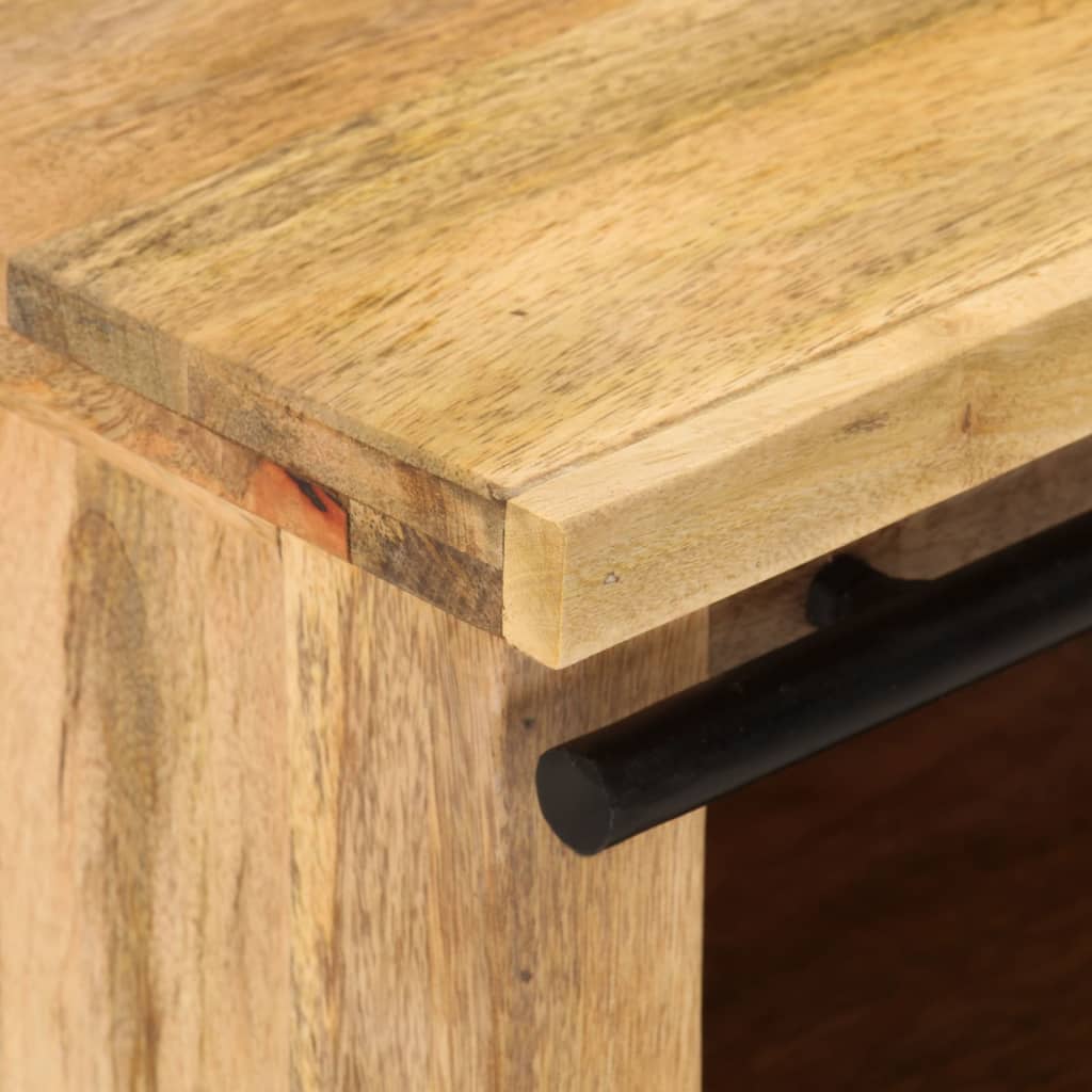 NNEVL TV Cabinet 90x35x40 cm Solid Wood Mango-3