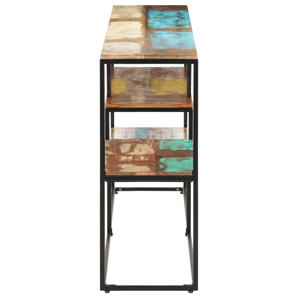 NNEVL Sideboard 150x30x75 cm Solid Reclaimed Wood-2