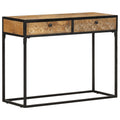 NNEVL Console Table 100x35x75 cm Solid Mango Wood-0