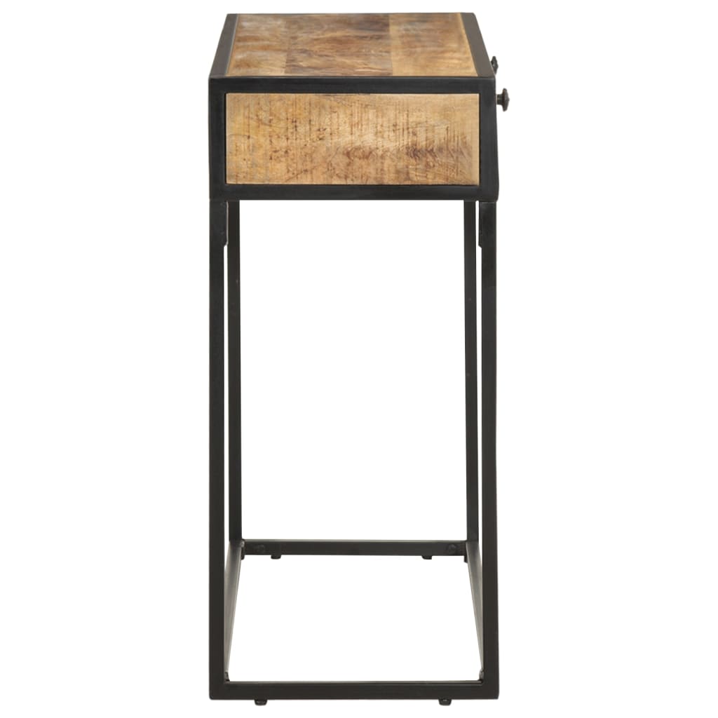NNEVL Console Table 100x35x75 cm Solid Mango Wood-3