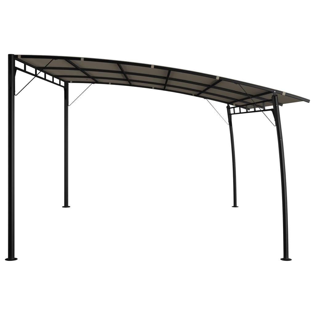 NNEVL Garden Sunshade Awning 4x3x2.55 m Taupe-2