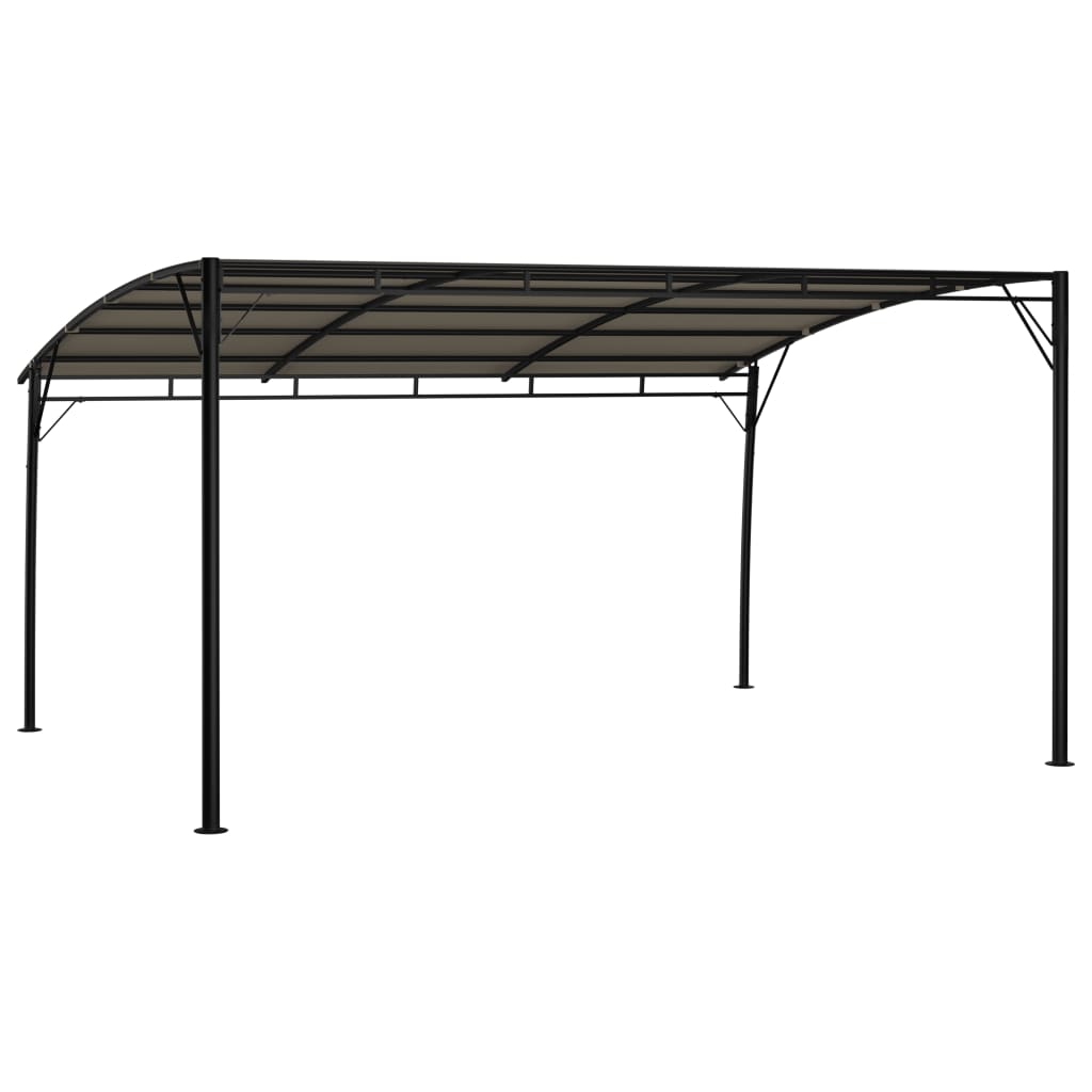 NNEVL Garden Sunshade Awning 4x3x2.55 m Taupe-3