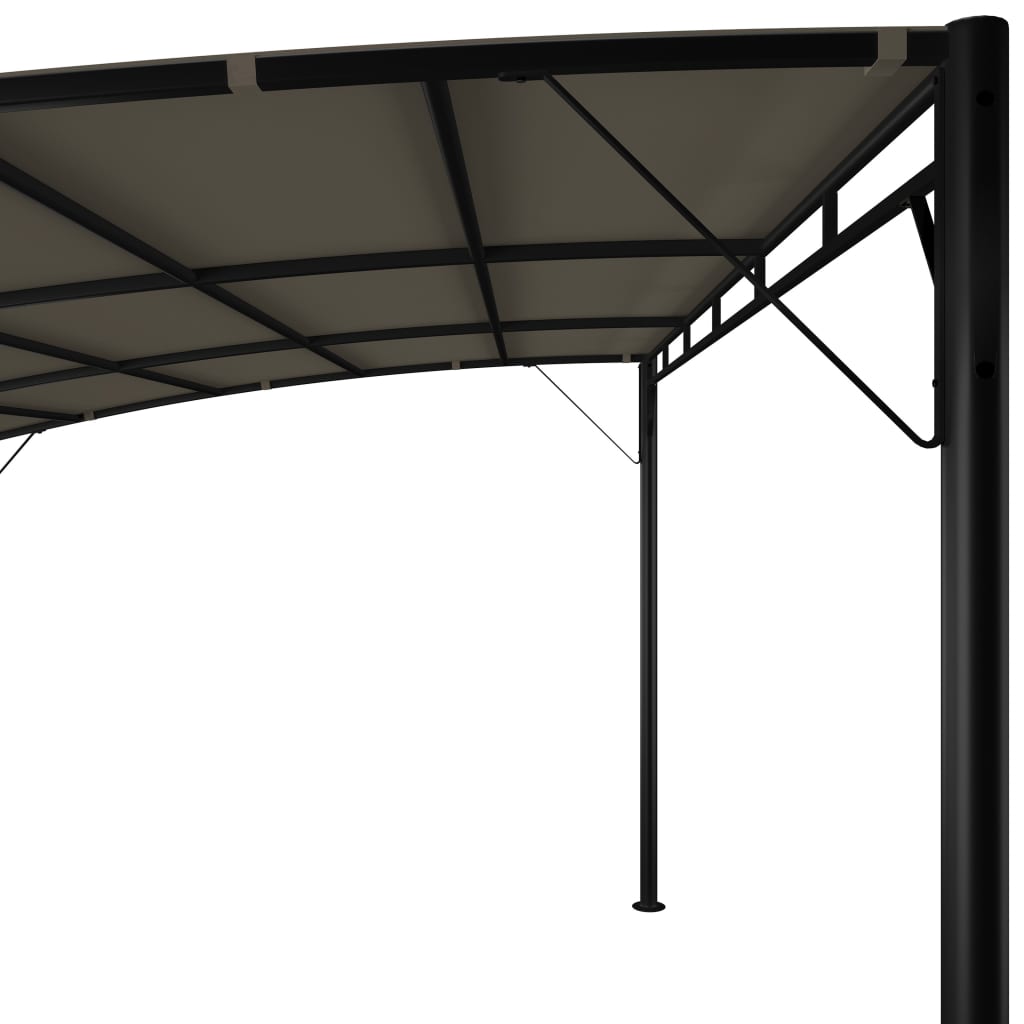 NNEVL Garden Sunshade Awning 4x3x2.55 m Taupe-4