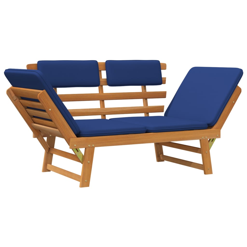 NNEVL Garden Bench with Cushions 2-in-1 190 cm Solid Acacia Wood-3