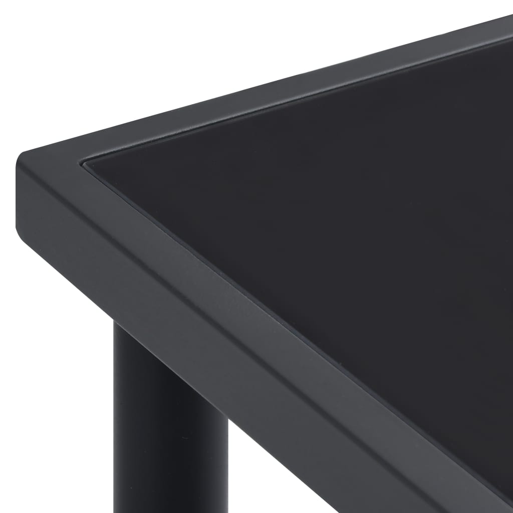 NNEVL Outdoor Dining Table Anthracite 150x90x74 cm Steel-4