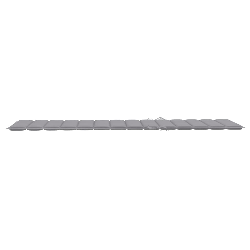 NNEVL Sun Lounger Cushion Grey 200x70x3 cm Fabric-3