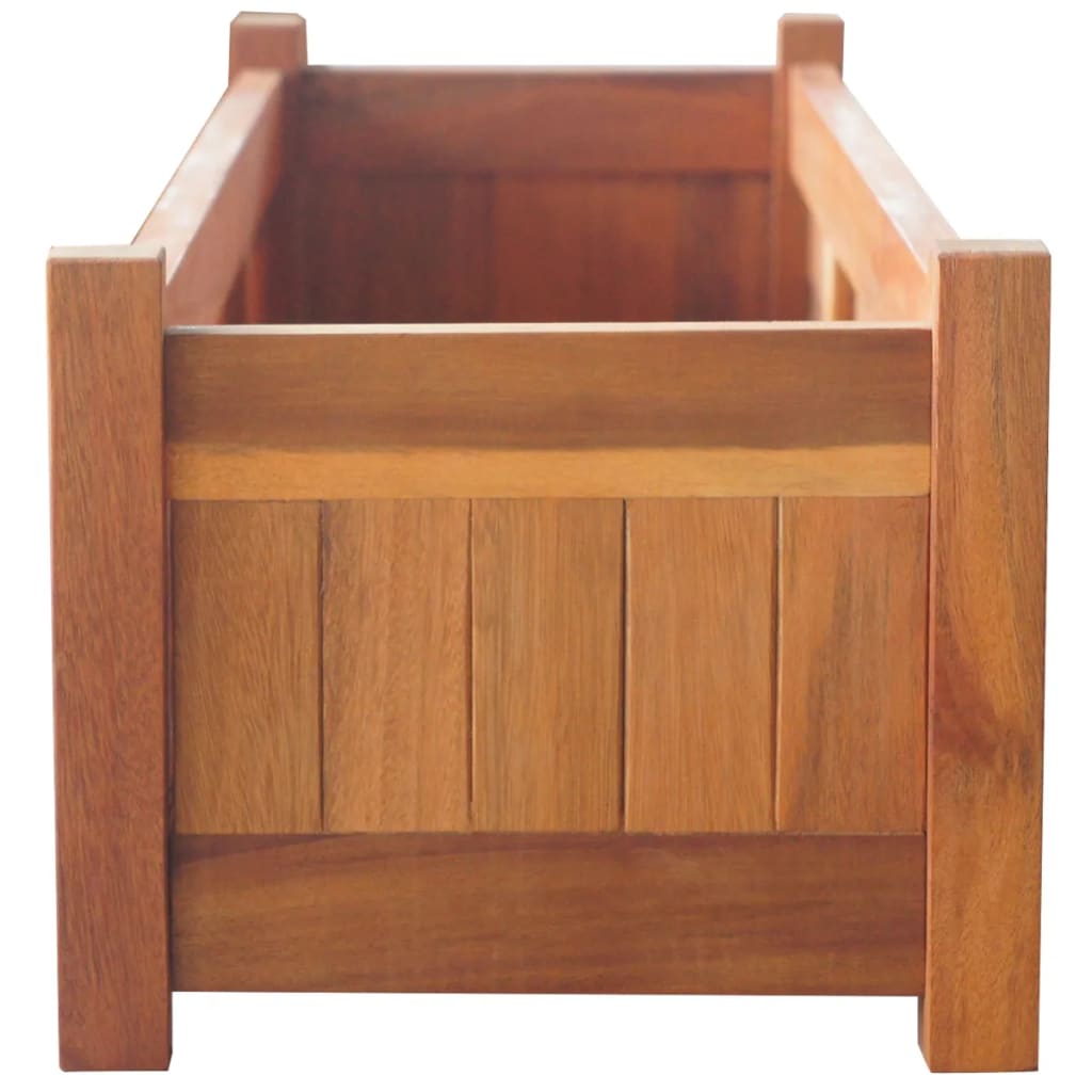 NNEVL Garden Raised Beds 2 pcs Acacia Wood 100x30x25 cm-4