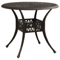 NNEVL Garden Table Bronze 90x90x74 cm Cast Aluminium-0