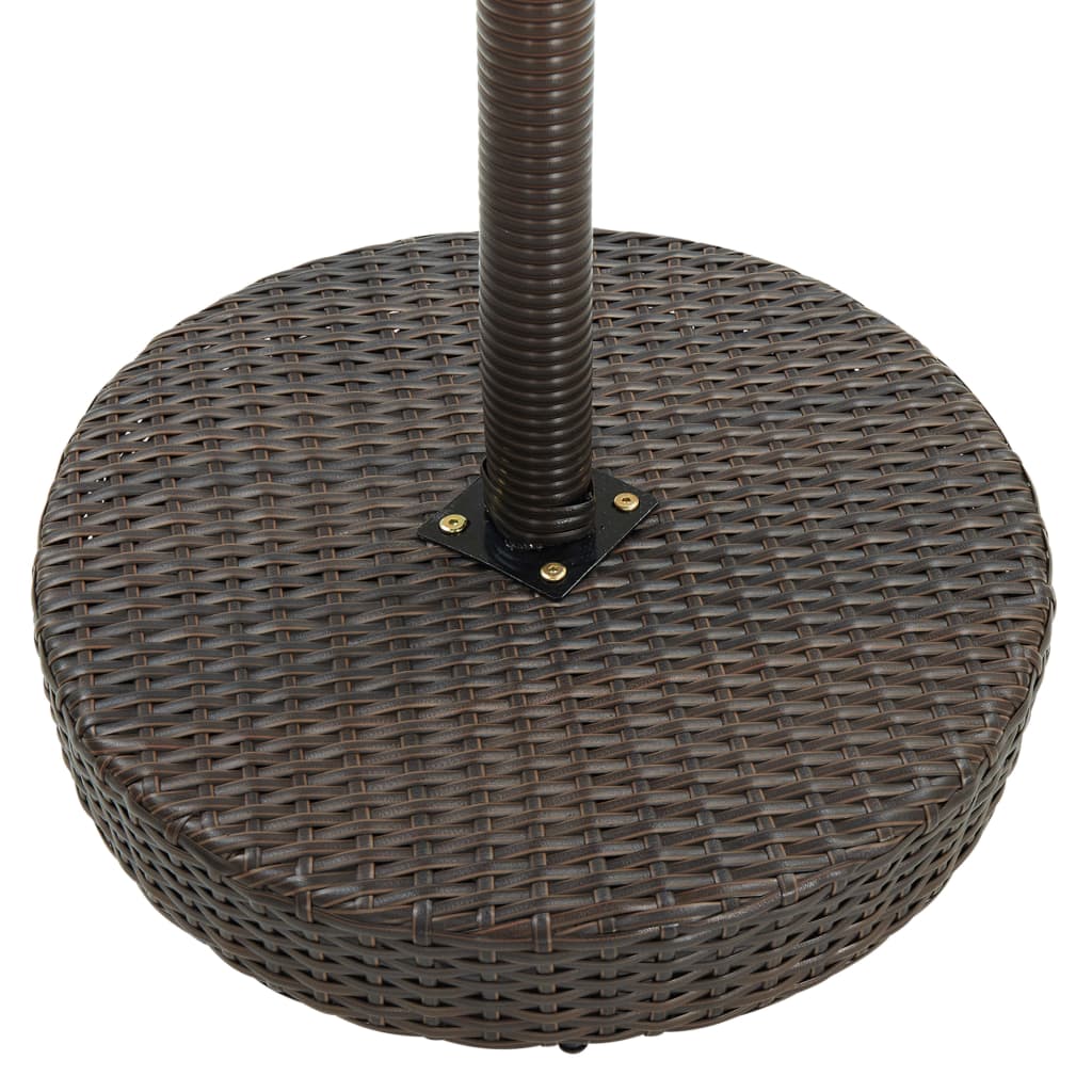 NNEVL 5 Piece Garden Bar Set Poly Rattan Brown-4